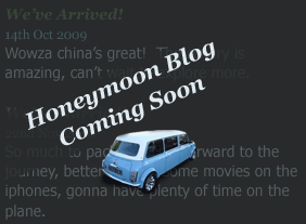 Honeymoon Blog Coming Soon